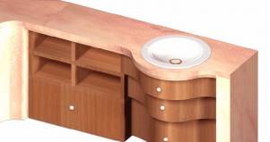 Mobile-bagno-in legno-cassetti-scalare design esclusivo